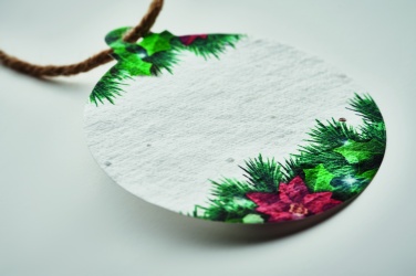 Logo trade advertising product photo of: Seed paper Xmas ornament