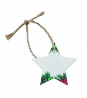Logotrade advertising product image of: Seed paper Xmas ornament