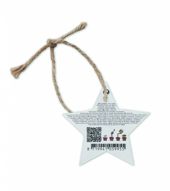 Logotrade promotional item picture of: Seed paper Xmas ornament