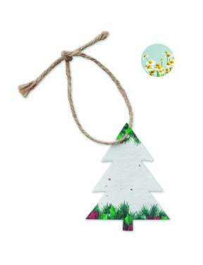 Logotrade promotional products photo of: Seed paper Xmas ornament