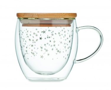 Logo trade promotional items image of: Double wall borosilicate mug