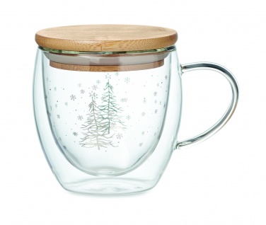 Logo trade promotional merchandise image of: Double wall borosilicate mug