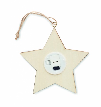 Logotrade promotional item image of: MDF star with light