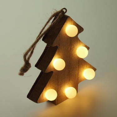 Logotrade promotional item image of: Wooden weed tree with lights
