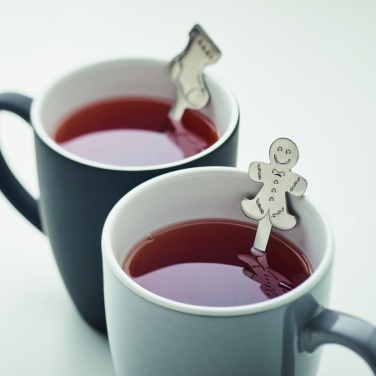 Logo trade business gift photo of: Set of 4 Christmas tea spoon