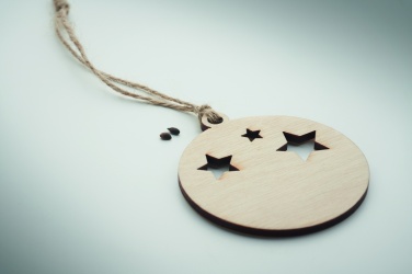 Logotrade corporate gifts photo of: Wooden bauble shape hanger