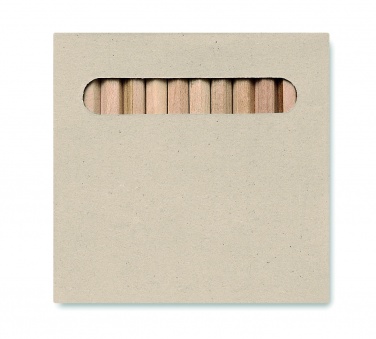 Logo trade promotional products image of: 12 coloured pencils set