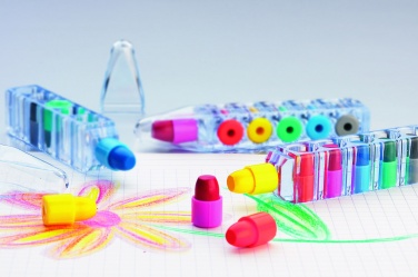 Logotrade promotional gift picture of: Set of 6 wax crayons