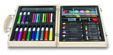 Logotrade corporate gift image of: Artist's set in wooden box