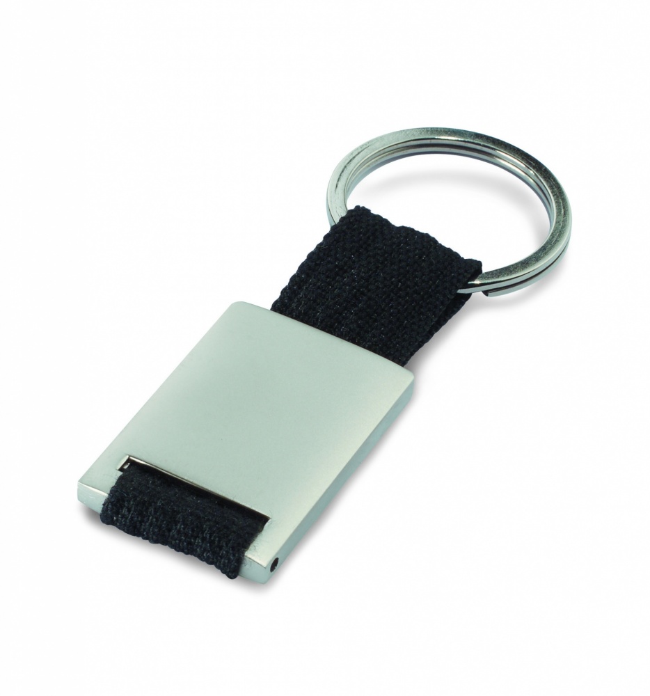 Logotrade promotional item picture of: Metal rectangular key ring Espoo