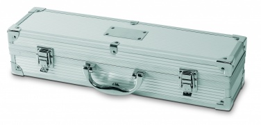Logo trade promotional giveaways image of: 3 BBQ tools in aluminium case