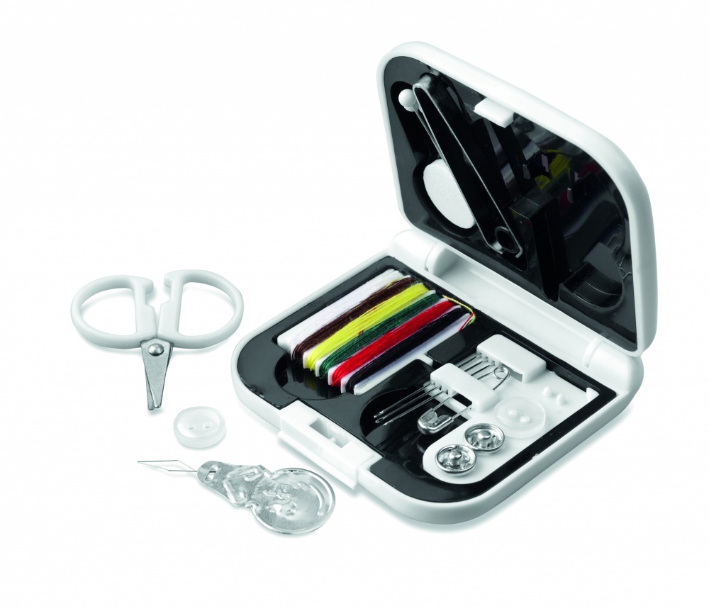 Logo trade promotional giveaways image of: Compact sewing kit