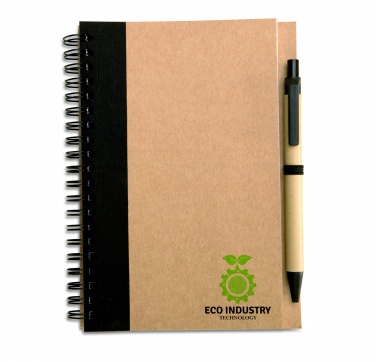 Logotrade promotional giveaway image of: B6 recycled notebook with pen