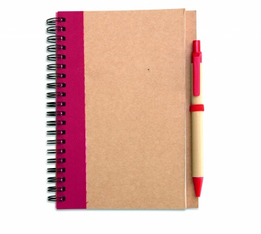 Logotrade promotional merchandise picture of: B6 recycled notebook with pen