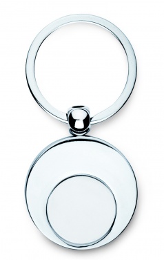 Logotrade promotional merchandise photo of: Metal key ring with token Tampere