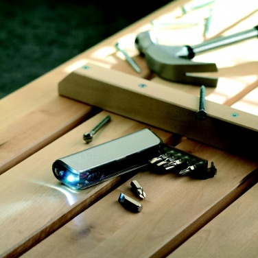 Logo trade promotional giveaways picture of: Multitool holder and LED torch