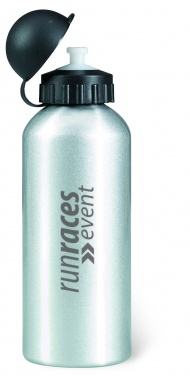 Logo trade advertising product photo of: Single-walled 600 ml aluminum bottle