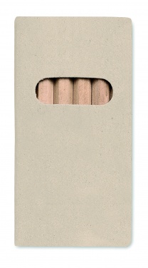 Logotrade promotional product image of: 6 coloured pencils in box