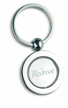 Logotrade advertising product image of: Globe metal key ring  WORLD