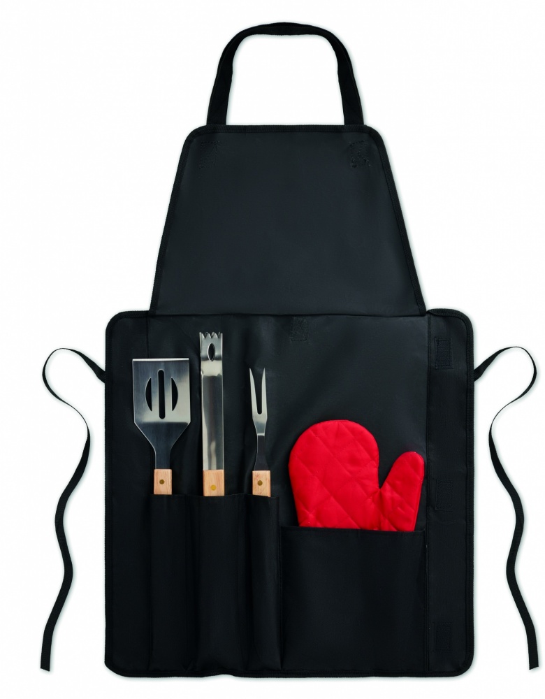 Logotrade promotional giveaway image of: BBQ apron with BBQ tools