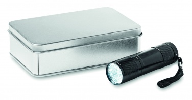 Logotrade business gift image of: LED torch in tin box
