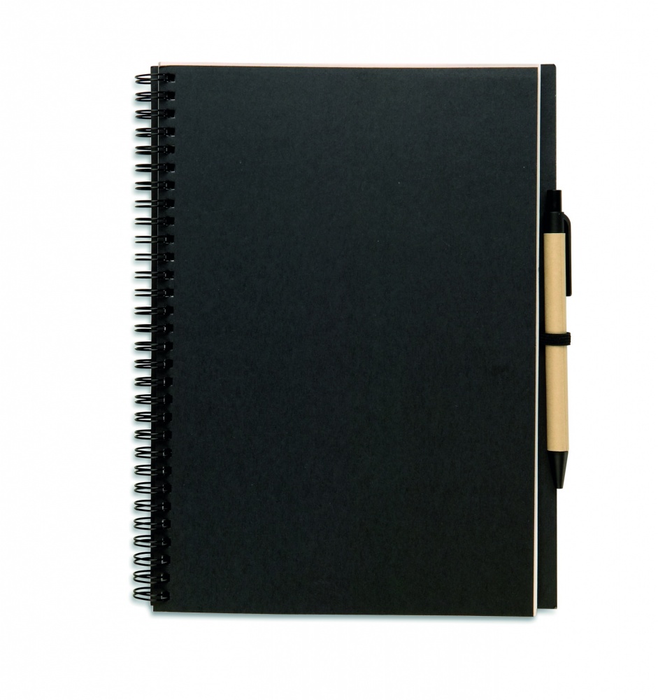Logo trade corporate gift photo of: Recycled notebook with pen