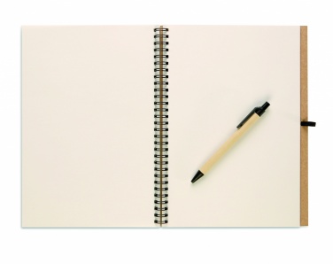 Logotrade promotional gift image of: Recycled notebook with pen
