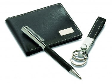 Logotrade promotional product picture of: Ball pen key ring and wallet Lappeenranta