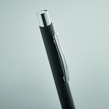Logotrade promotional giveaway picture of: Recycled paper push ball pen