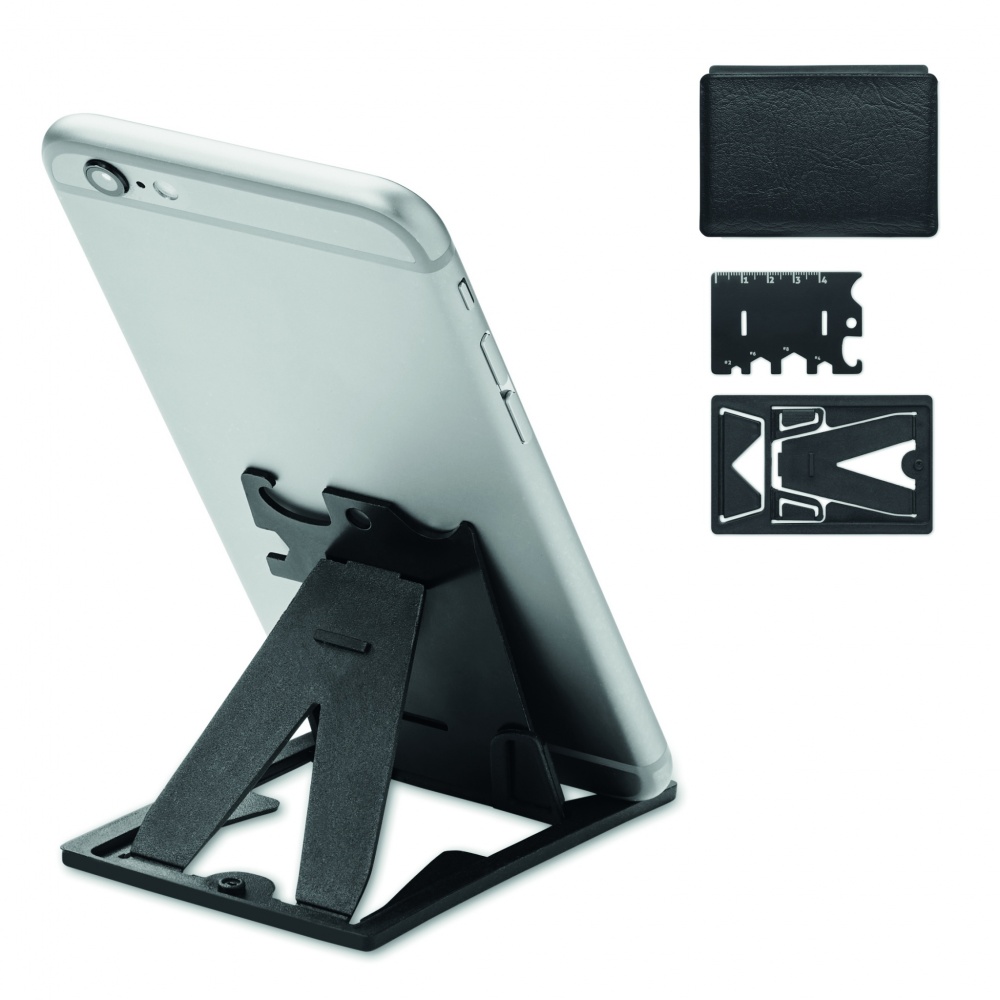 Logotrade corporate gift image of: Multi-tool pocket phone stand