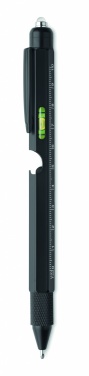 Logo trade corporate gift photo of: Spirit level pen with ruler
