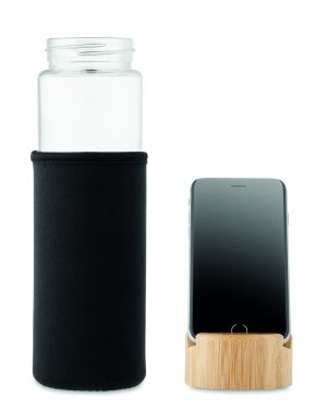 Logotrade promotional product image of: Glass bottle bamboo lid 600ml