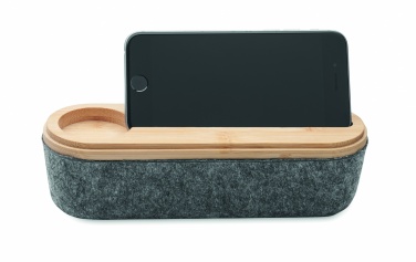 Logotrade promotional giveaway picture of: RPET felt pencil case with lid