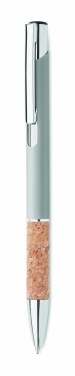 Logotrade promotional gift image of: Ballpoint pen made of aluminum with a cork grip