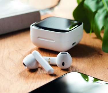 Logotrade promotional giveaways photo of: TWS earbuds with solar charger