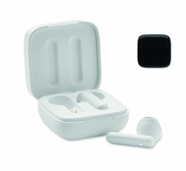 Logotrade promotional giveaway picture of: TWS earbuds with solar charger