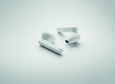 Logo trade promotional product photo of: TWS earbuds with solar charger
