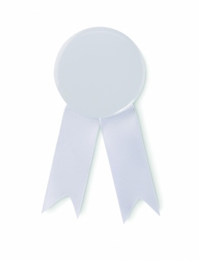 Logo trade corporate gifts picture of: Ribbon style badge pin