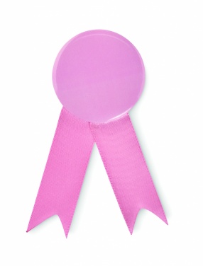 Logo trade promotional giveaways image of: Ribbon style badge pin