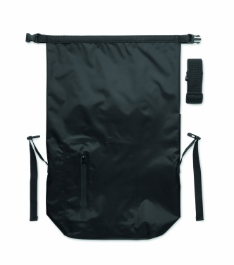 Logo trade promotional gifts picture of: RPET waterproof rolltop bag