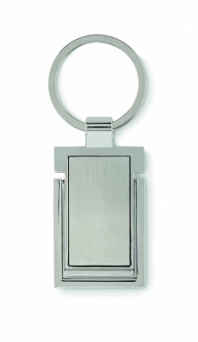 Logo trade business gifts image of: Metal key ring phone stand Seinajoki