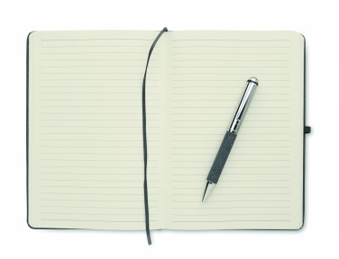 Logo trade promotional gifts picture of: Recycled leather notebook set