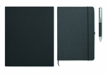 Logotrade promotional merchandise picture of: Recycled leather notebook set