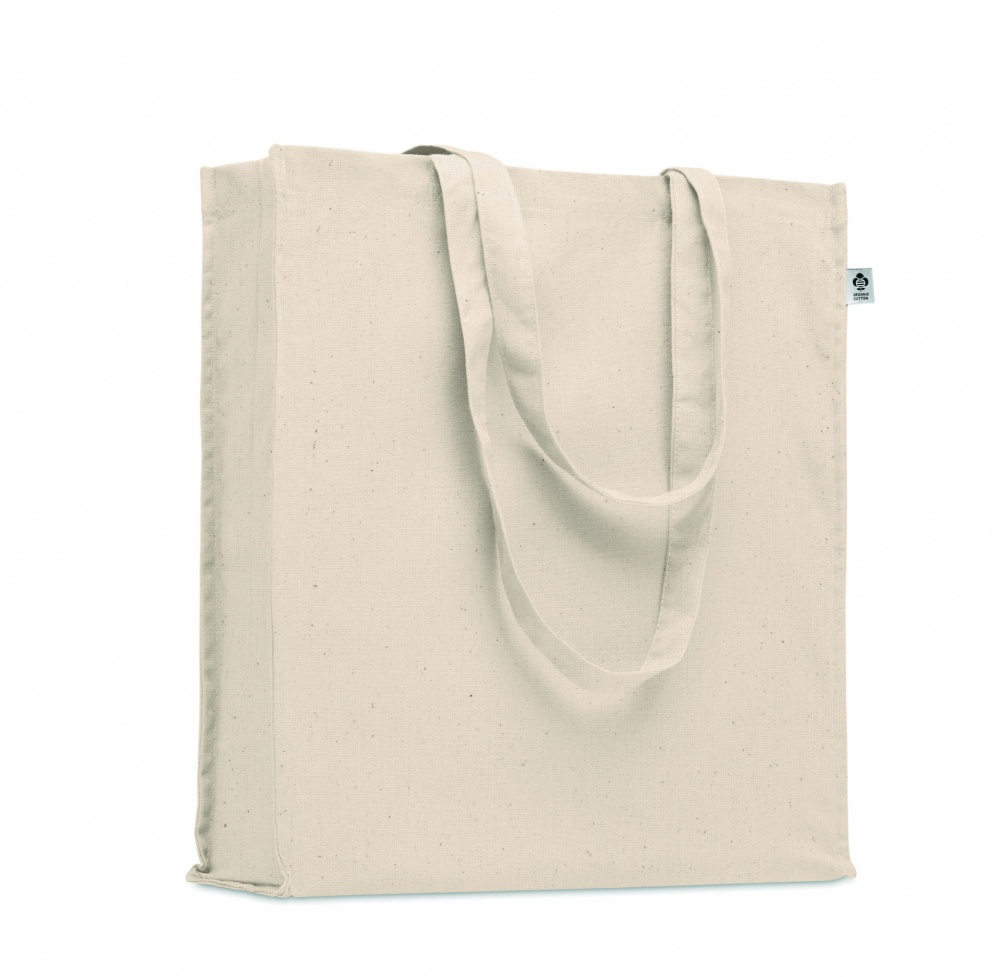 Logo trade promotional gift photo of: Organic cotton shopping bag