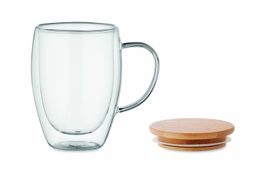 Logo trade advertising product photo of: Double wall borosilicate mug