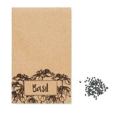 Logo trade promotional products image of: Basil seeds in craft envelope