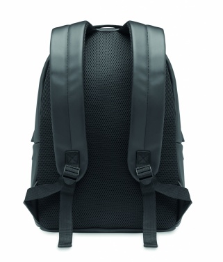 Logo trade promotional giveaways picture of: Laptop 15" soft PU backpack