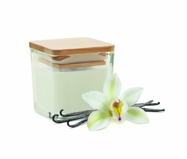 Logotrade advertising product picture of: Squared fragranced candle 50gr