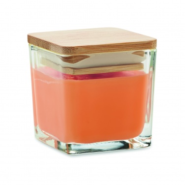 Logotrade promotional gift picture of: Squared fragranced candle 50gr