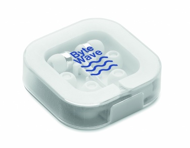 Logo trade promotional items image of: Ear phones with silicone covers